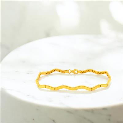 14 Ayar Altın Tasarım Bileklik  -  0200362