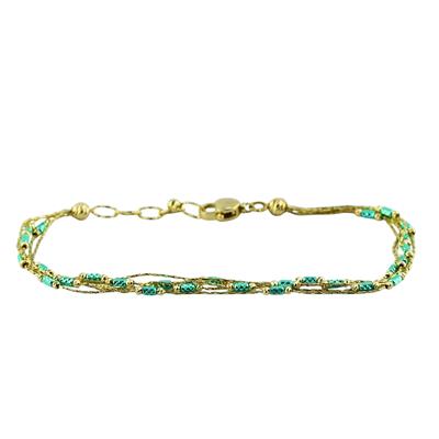 14 Ayar Altın Tasarım Bileklik  -  0200438