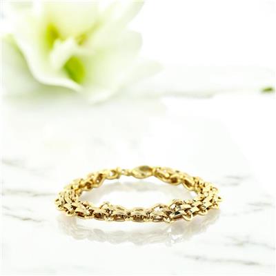 14 Ayar Altın Tasarım Bileklik  -  0200907