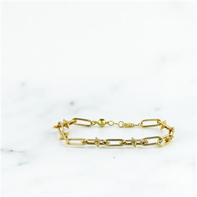 14 Ayar Altın Tasarım Bileklik  -  0201035