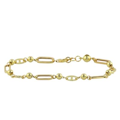 14 Ayar Altın Tasarım Bileklik  -  0201046