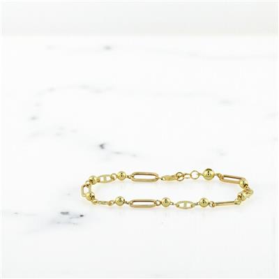 14 Ayar Altın Tasarım Bileklik  -  0201046