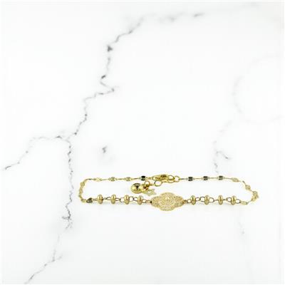 14 Ayar Altın Tasarım Bileklik  -  0201055