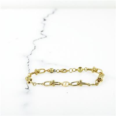 14 Ayar Altın Tasarım Bileklik  -  0201057