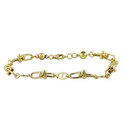 14 Ayar Altın Tasarım Bileklik  -  0201057