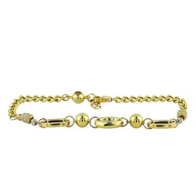 14 Ayar Altın Tasarım Bileklik  -  0201062