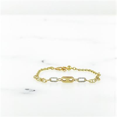 14 Ayar Altın Tasarım Bileklik  -  0201068