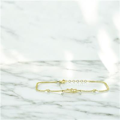 14 Ayar Altın Tasarım Bileklik  -  0201406