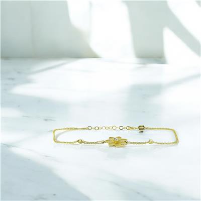 14 Ayar Altın Tasarım Bileklik  -  0201407