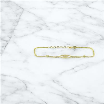 14 Ayar Altın Tasarım Bileklik  -  0201408