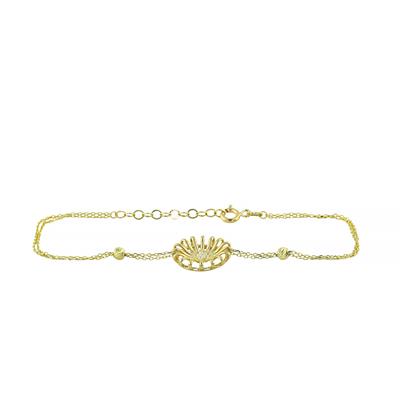 14 Ayar Altın Tasarım Bileklik  -  0201409