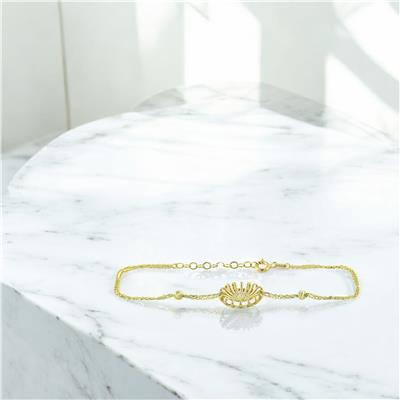 14 Ayar Altın Tasarım Bileklik  -  0201409