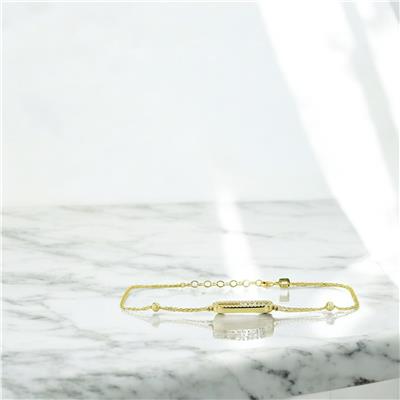 14 Ayar Altın Tasarım Bileklik  -  0201410