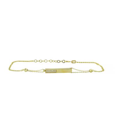 14 Ayar Altın Tasarım Bileklik  -  0201411