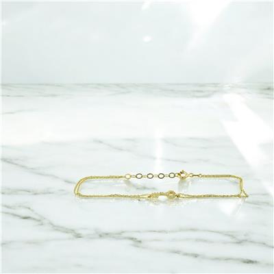 14 Ayar Altın Tasarım Bileklik  -  0201416