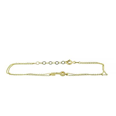 14 Ayar Altın Tasarım Bileklik  -  0201416