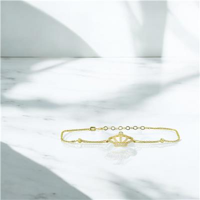 14 Ayar Altın Tasarım Bileklik  -  0201417