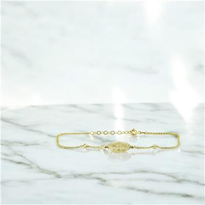 14 Ayar Altın Tasarım Bileklik  -  0201421