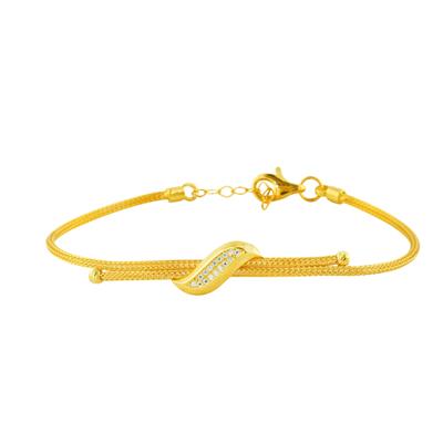 14 Ayar Altın Tasarım Bileklik  -  0202390