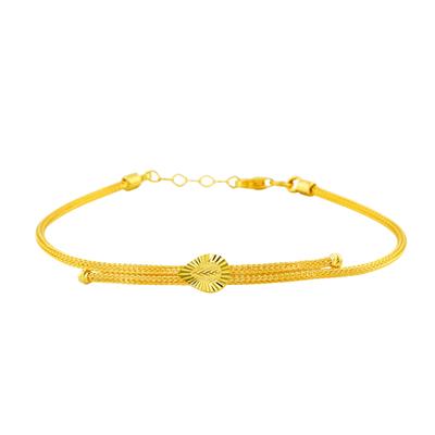 14 Ayar Altın Tasarım Bileklik  -  0202396