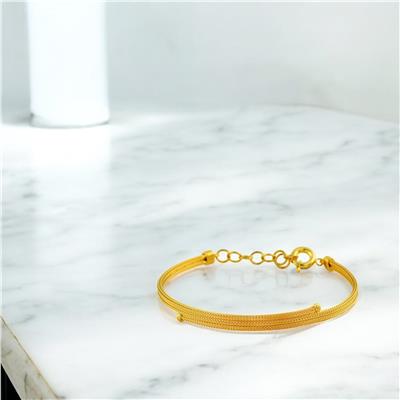 14 Ayar Altın Tasarım Bileklik  -  0202402