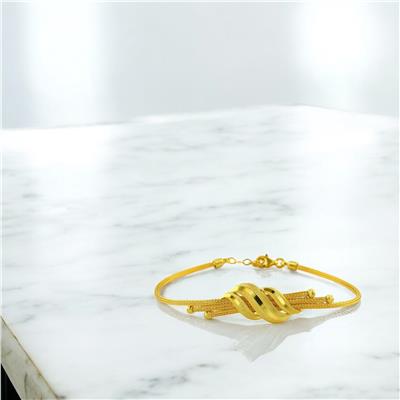 14 Ayar Altın Tasarım Bileklik  -  0202408