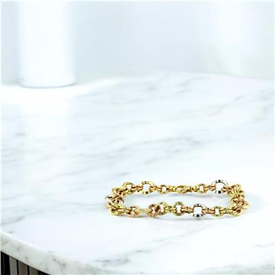 14 Ayar Altın Tasarım Bileklik  -  0202479