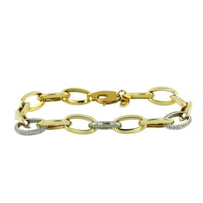 14 Ayar Altın Tasarım Bileklik  -  0203324