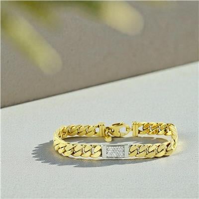 14 Ayar Altın Tasarım Bileklik  -  0203329