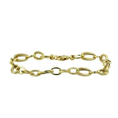 14 Ayar Altın Tasarım Bileklik  -  0203431