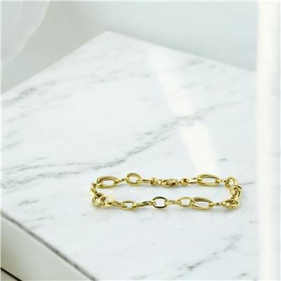 14 Ayar Altın Tasarım Bileklik  -  0203431