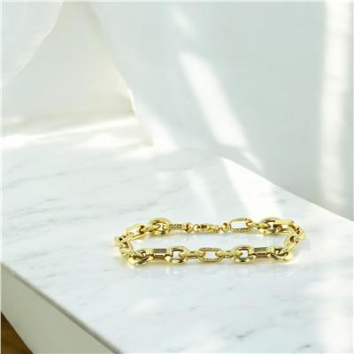 14 Ayar Altın Tasarım Bileklik  -  0203439