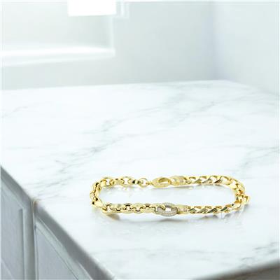 14 Ayar Altın Tasarım Bileklik  -  0205209