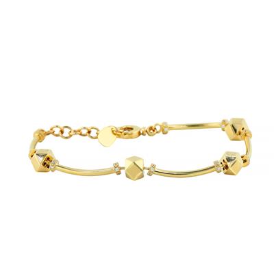 14 Ayar Altın Tasarım Bileklik  -  0205219