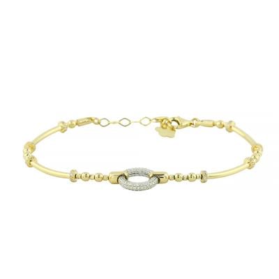 14 Ayar Altın Tasarım Bileklik  -  0205223