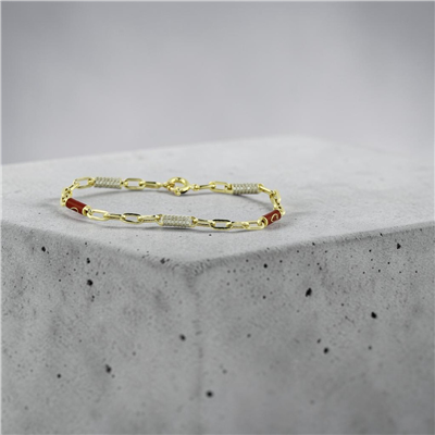 14 Ayar Altın Tasarım Bileklik  -  0205460