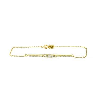 14 Ayar Altın Tasarım Bileklik  -  0206212