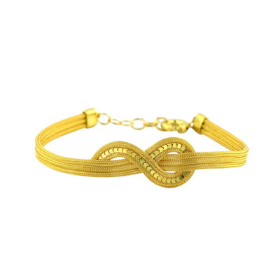 14 Ayar Altın Tasarım Bileklik  -  0206474