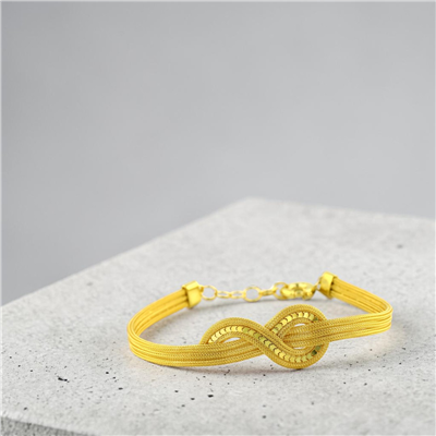 14 Ayar Altın Tasarım Bileklik  -  0206474