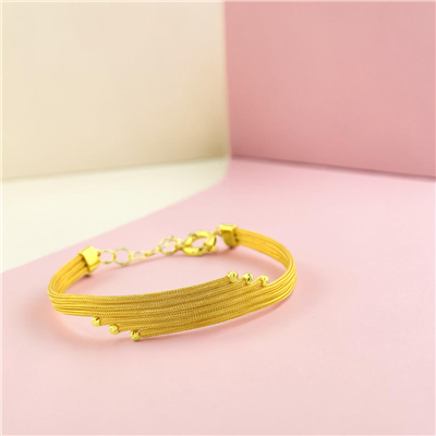 14 Ayar Altın Tasarım Bileklik  -  0206476