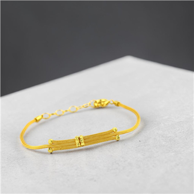 14 Ayar Altın Tasarım Bileklik  -  0206478