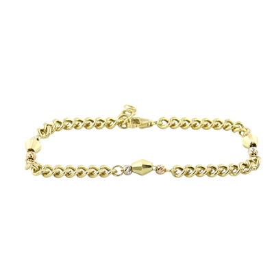 14 Ayar Altın Tasarım Bileklik  -  0207191