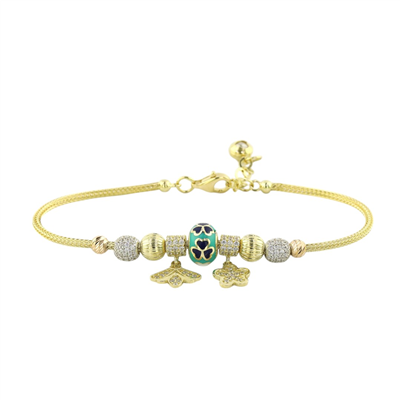 14 Ayar Altın Tasarım Bileklik  -  0207208