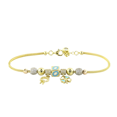 14 Ayar Altın Tasarım Bileklik  -  0207210