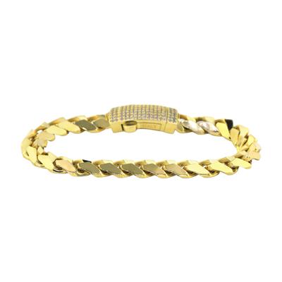 14 Ayar Altın Tasarım Bileklik  -  F003154