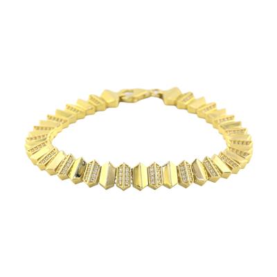 14 Ayar Altın Tasarım Bileklik  -  F003156