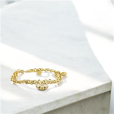 14 Ayar Altın Tasarım Bileklik  -  F003551