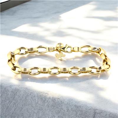 14 Ayar Altın Tasarım Bileklik  -  F003932