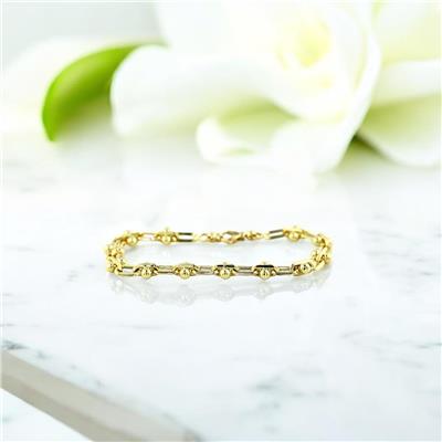 14 Ayar Altın Tasarım Bileklik  -  F005641