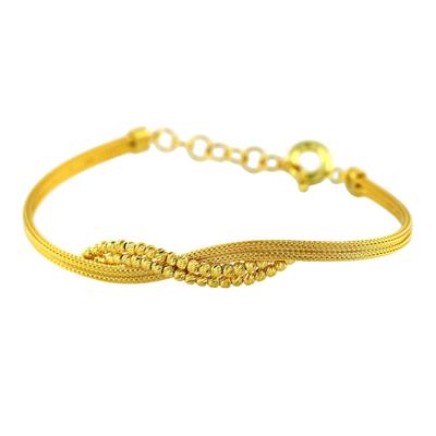 14 Ayar Altın Tasarım Bileklik  -  F005650